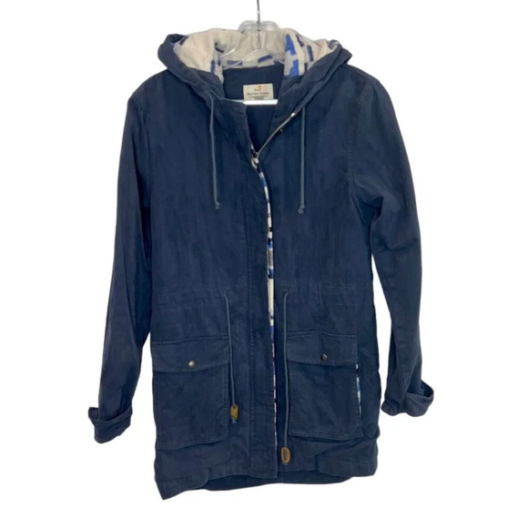 Marine Layer Utility Chore Hooded Zip Up Faded Blue Jacket Size - Size XS - Picture 1 of 7